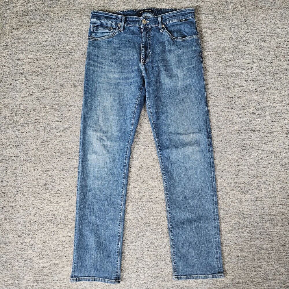 Mavi Zach Jeans Men's 32x32 Blue Straight Leg Stretch Denim Mid Rise Athletic